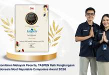 TASPEN Raih Indonesia Most Reputable Companies Award 2026, Perkuat Kepercayaan Publik
