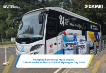 Mendukung Transisi Energi, DAMRI Hadirkan Bus Hidrogen Pertama di Indonesia pada Hydrogen Day 2026