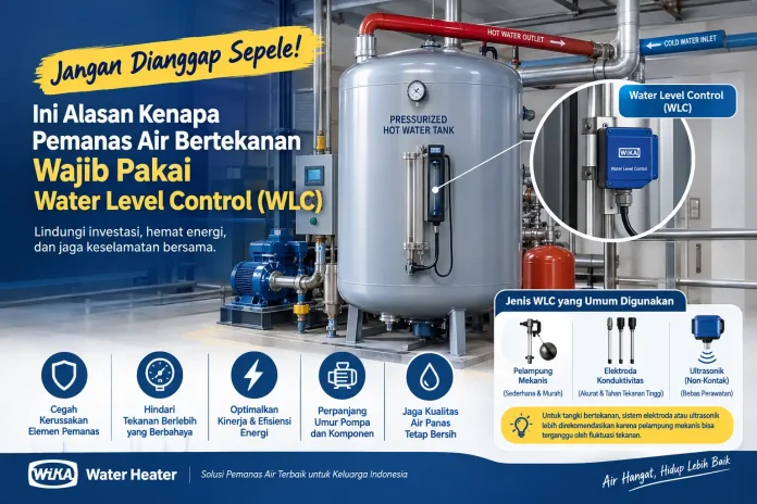 Jangan Dianggap Sepele! Ini Alasan Kenapa Pemanas Air Bertekanan Wajib Pakai Water Level Control (WLC)