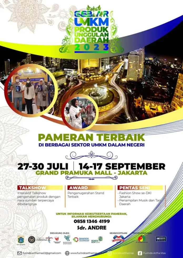 Yuk Hadiri dan Ikuti Gelaran Gebyar UMKM, Wisata dan Produk Unggulan Daerah Jakarta!