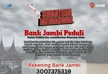Bank Jambi Peduli Buka Rekening Donasi untuk Korban Bencana di Aceh, Sumut, dan Sumbar